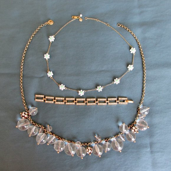 J. Crew Jewelry - J Crew LOT 3 Pieces: 2xNecklaces plus 1xBracelet